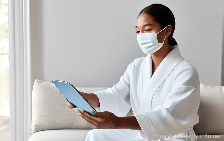 미래의 뷰티 소비 패턴 - **Prompt:** "A serene individual, mid-30s, with a gentle smile, is at a beautifully designed sustain... 미래의 뷰티 소비 패턴 - **Prompt:** "A serene individual, mid-30s, with a gentle smile, is at a beautifully designed sustain...