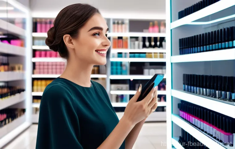 증강 현실을 활용한 뷰티 마케팅 - **Prompt 2: Personalized Skin Analysis and Recommendations**
"A close-up shot focusing on a pers... 증강 현실을 활용한 뷰티 마케팅 - **Prompt 2: Personalized Skin Analysis and Recommendations**
"A close-up shot focusing on a pers...