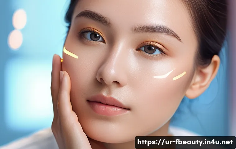 AI 기반 피부 개선 기술 - **Prompt 1: AI Skin Analysis with Personalized Insights**
A close-up shot of a diverse young adu...